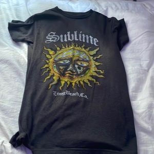 black sublime band T-shirt